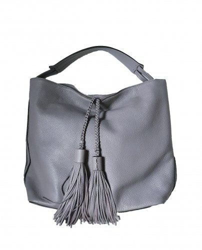 Borsa in nappa grigia