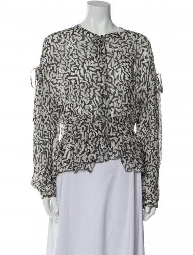 Blusa stampata in viscosa