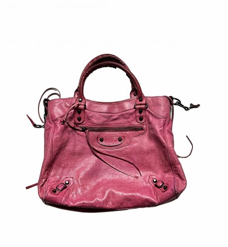 Borsa in nappa rosa