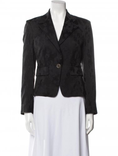 Giacca jacquard nera