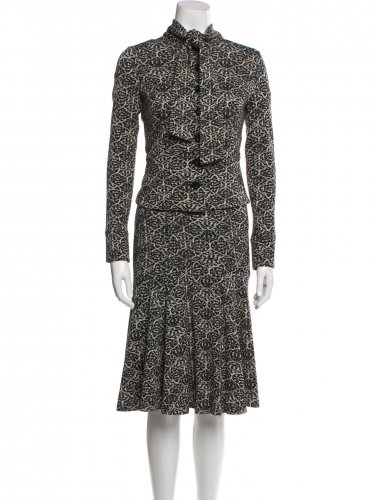 Completo in lana jacquard