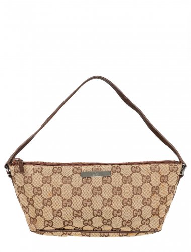 Pochette monogram beige