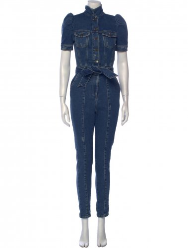Tuta in denim blue