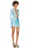 Abito cutout azzurro