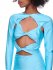 Abito cutout azzurro