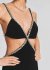 Abito nero cutout con cristalli