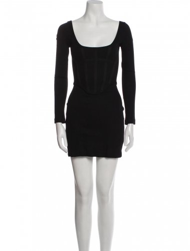 Abito a corsetto nero