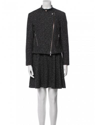 Completo in tweed grigio