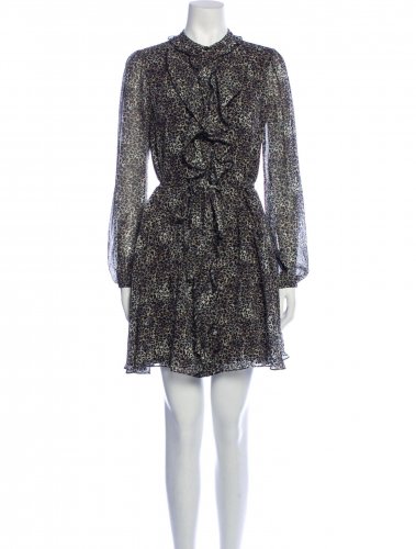 Abito in seta leopardato