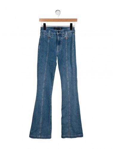 Jeans a vita alta scampanato