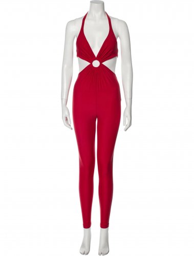 Tuta catsuit rossa