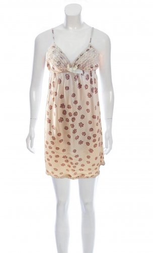 Abito sottoveste in seta beige 