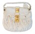 Borsa Coffer in Pelle bianca