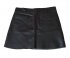 Gonna vita bassa in pelle nera 