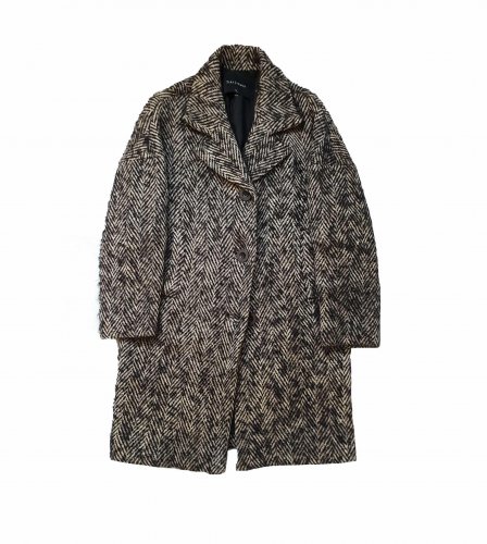 Cappotto in lana spigato