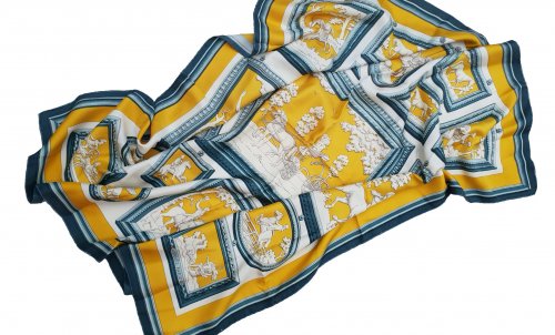 Foulard in seta giallo
