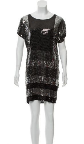 Abito in paillettes grigio