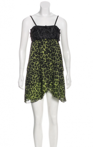 Abito animalier in seta
