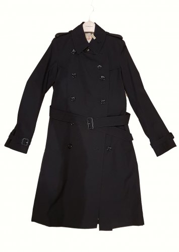 Trench doppiopetto nero