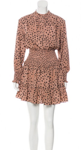 Abito animalier rosa