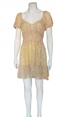 Abito floreale giallo 