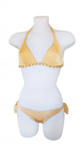 Bikini oro con catena 