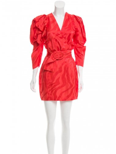 Abito Jacquard rosso 