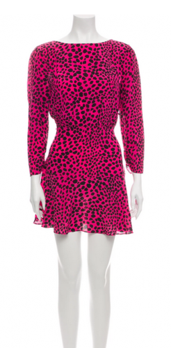 Abito animalier rosa 