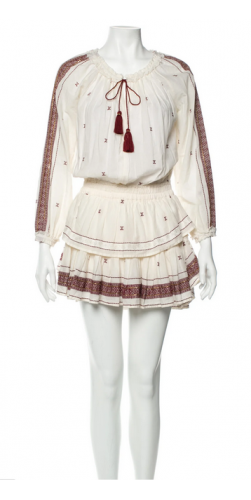 Abito in cotone bianco grezzo