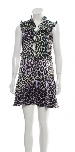 Abito animalier in seta 