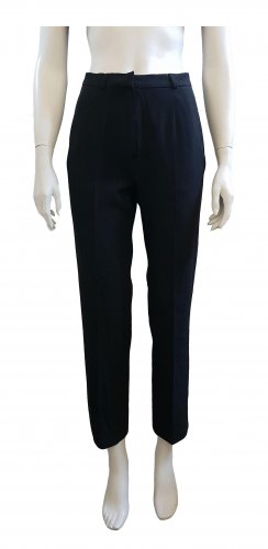 Pantaloni neri a vita alta 