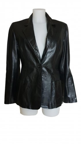 Giacca in pelle nera 