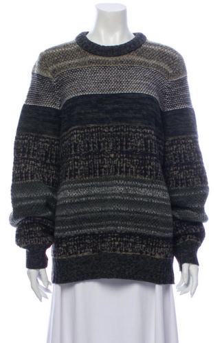Maglione in lana a righe