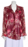 Camicia rossa a fiori