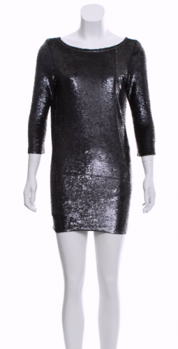 Abito in paillettes grigio