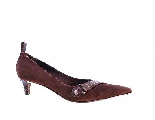 Décolleté in suede
