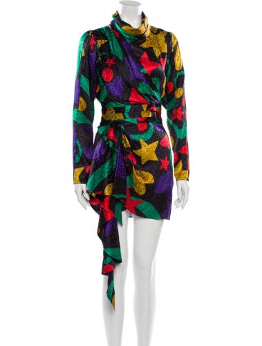 Abito in seta multicolor