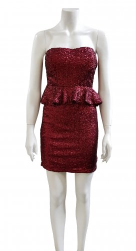 Abito in paillettes rosso 