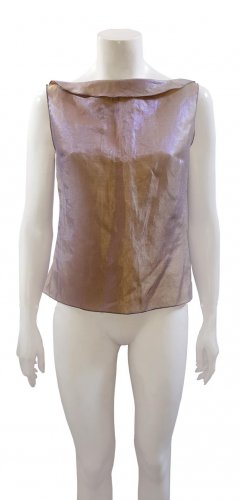 Top in lino verde
