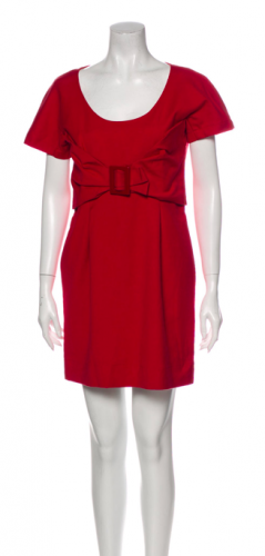 Abito corto rosso 