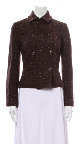 Giacca in tweed marrone