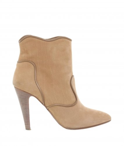 Stivaletti in camoscio beige 
