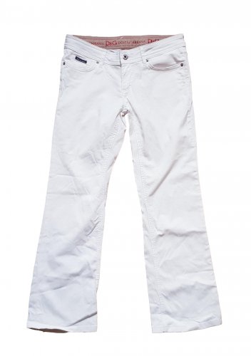 Pantaloni bianchi in cotone 